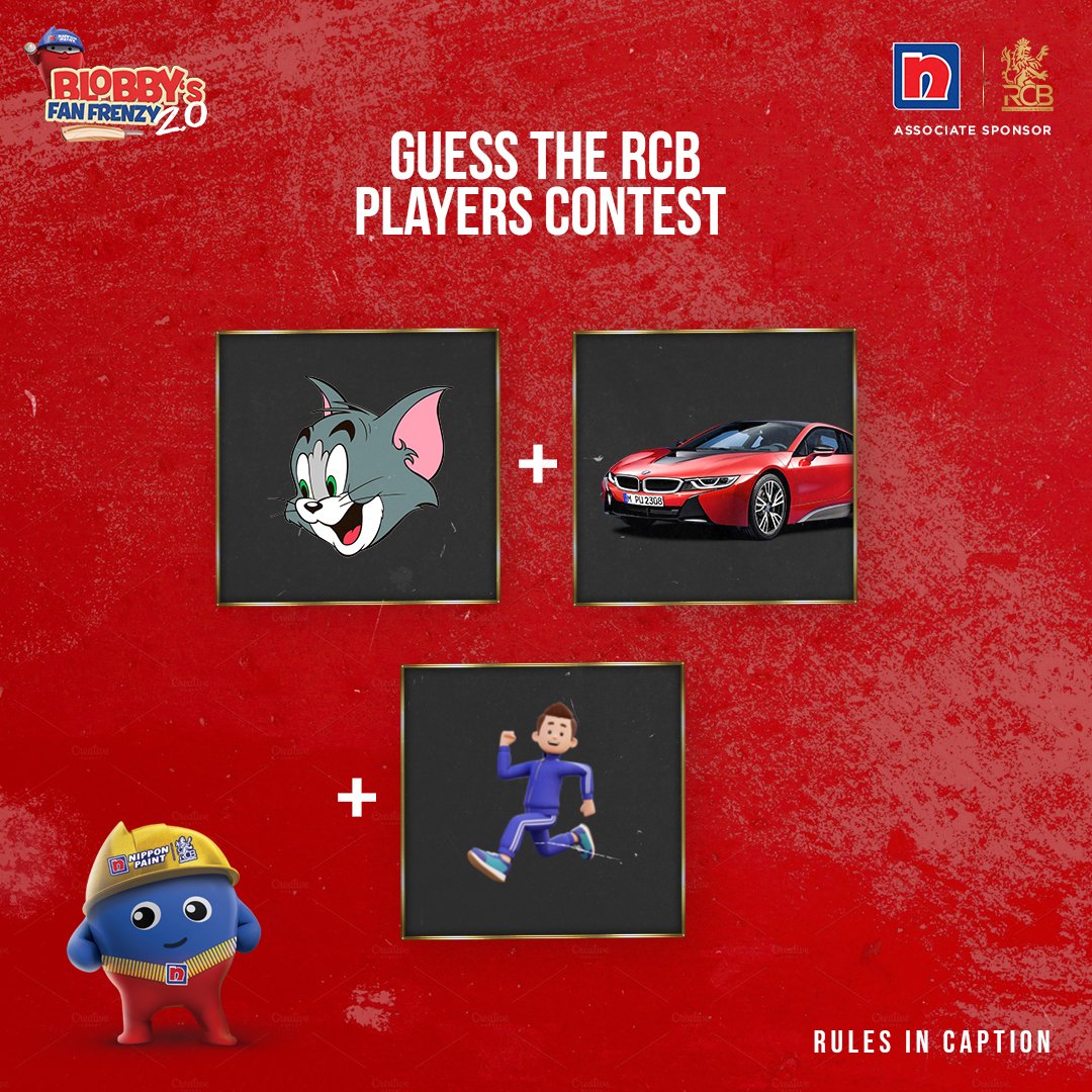 Guess who are these RCB players and win big! #Contest #ContestAlert #Giveaway #RCB #NipponPaint