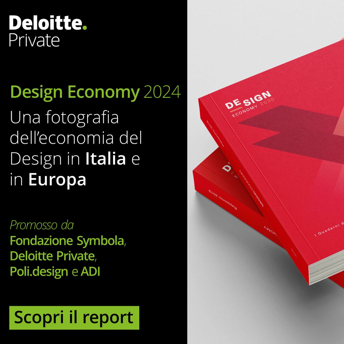 È stata presenta oggi la VII edizione del Report Design Economy realizzata da Deloitte Private, @SymbolaFondazio, @POLI_design e ADI. Scarica il report e approfondisci i temi dell’analisi: web.deloitte/6019wVfUt