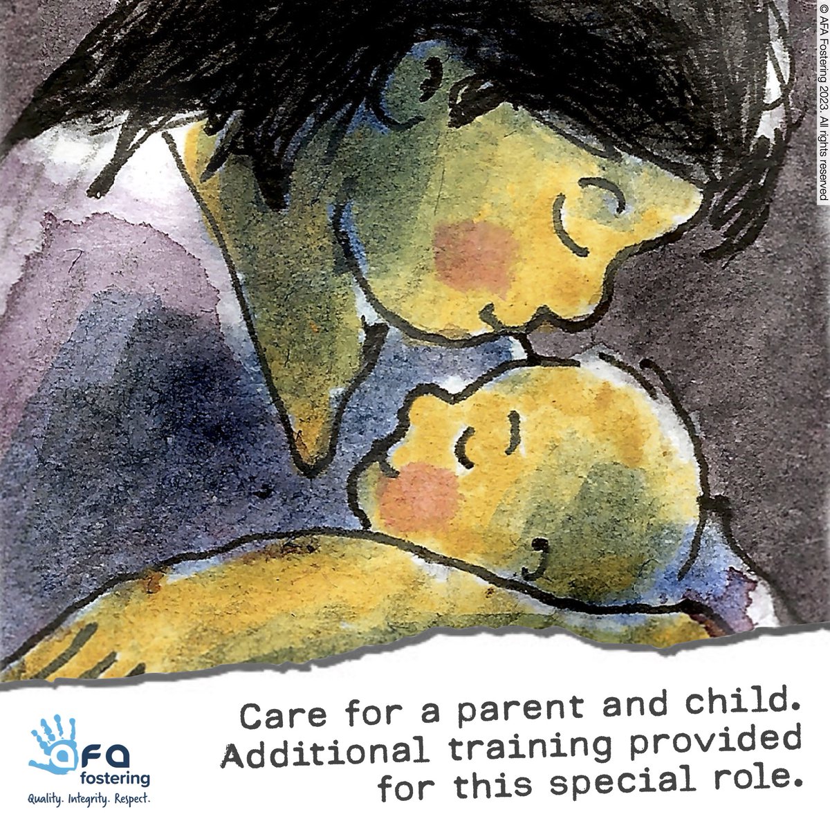 Considered fostering a parent and child? We train our foster parents in this role, focusing on observation, child development, and professional collaboration. Support parents, keep families together. Call 0333 358 3217. #AFAFostering #ParentChildFostering
