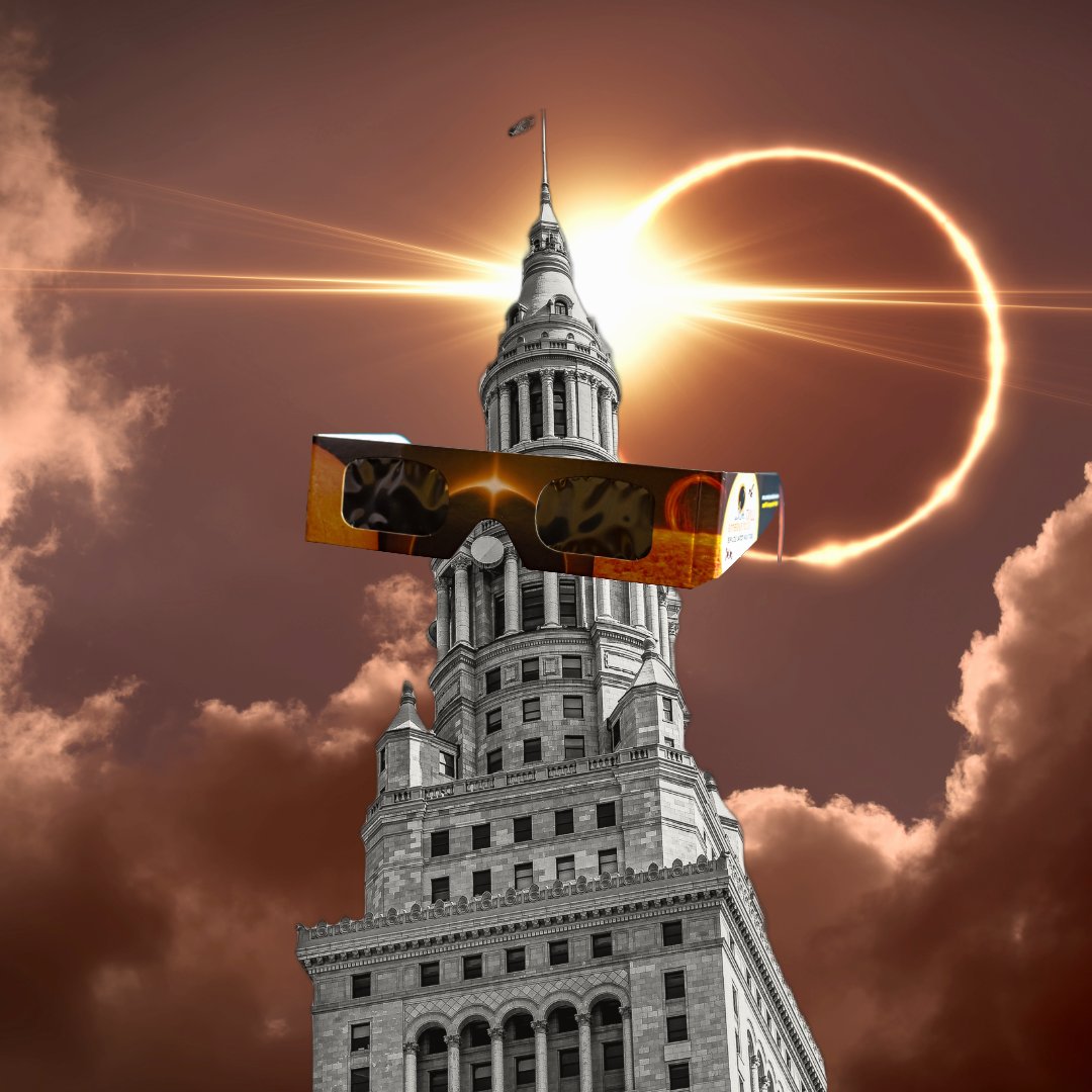 Happy Solar Eclipse Day, Cleveland! Don't forget to wear those protective glasses 🕶️ #Eclipse2024