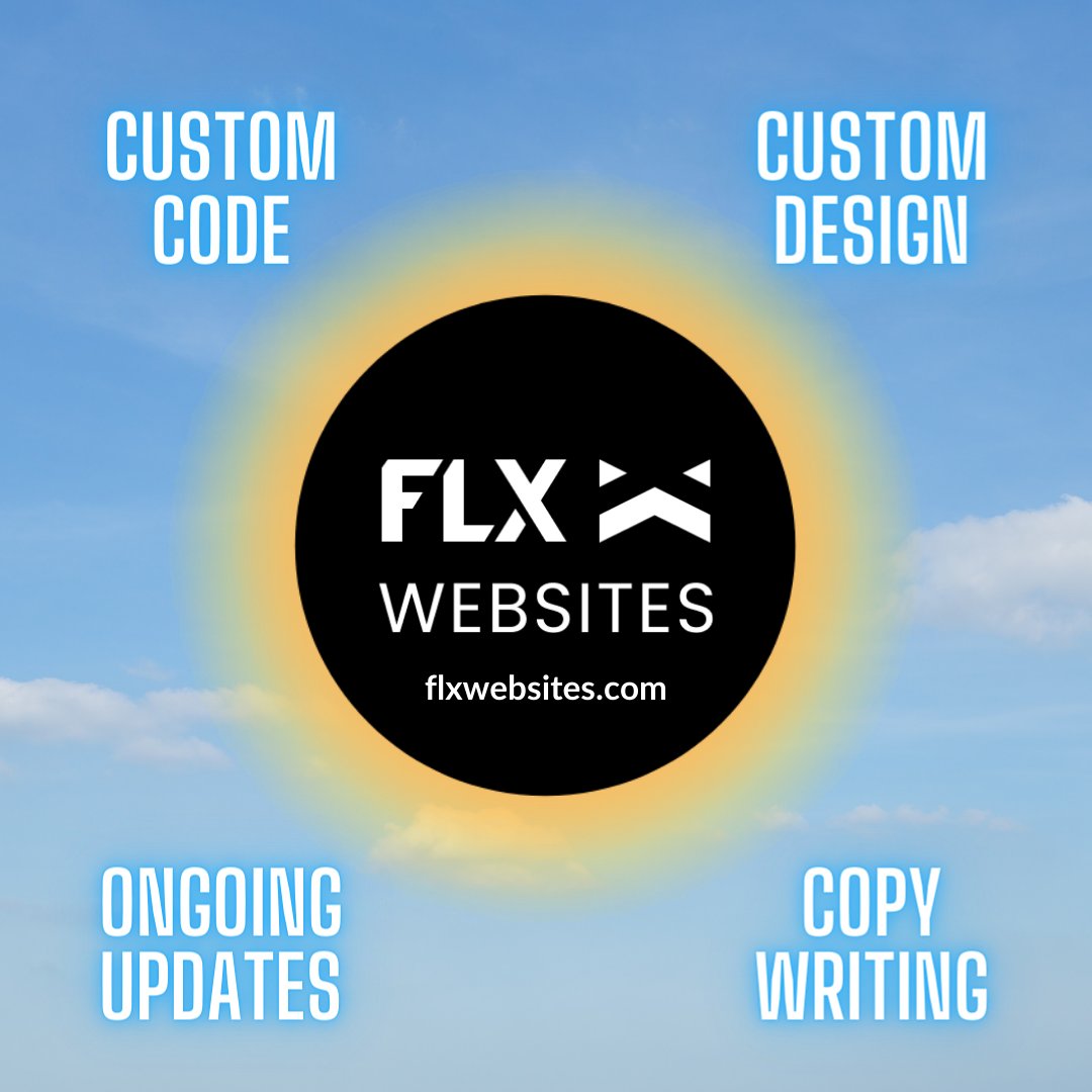 When it comes to your small business' website, consider us in its path of totality ☀️ We take care of everything under the sun, from custom design, to copy writing and ongoing updates. The FLX Websites experience is sure to eclipse your expectations 😎 hubs.ly/Q02s1rst0