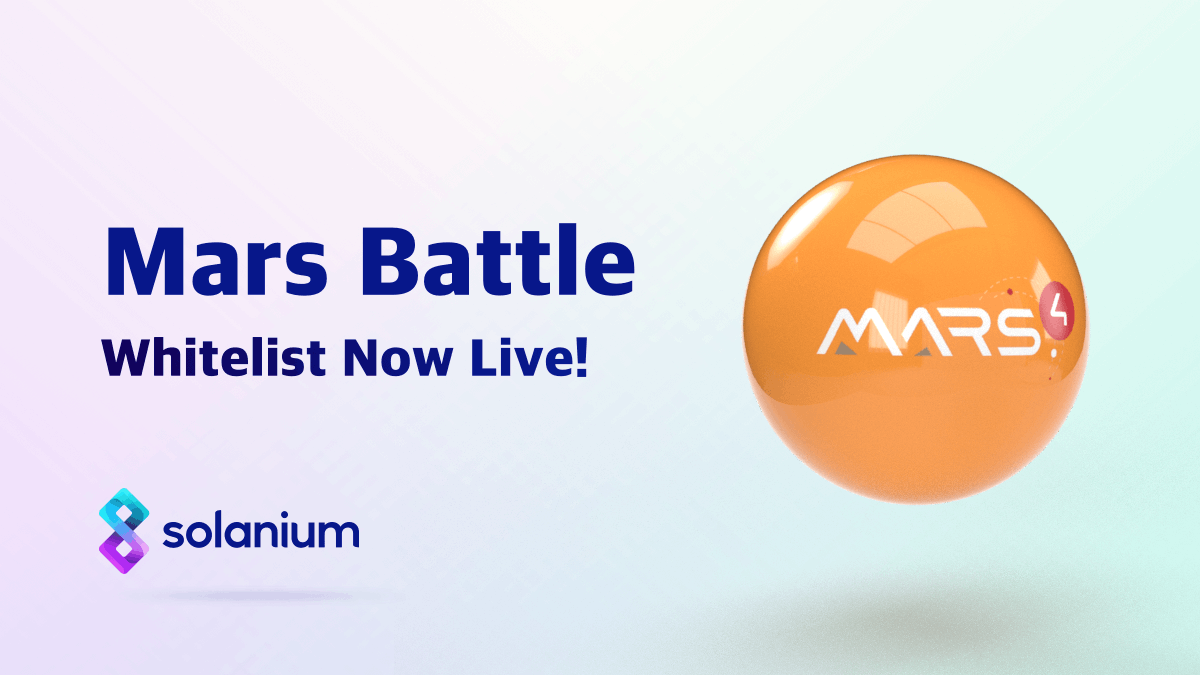 ✨@mars4_me Whitelist is Live! Don't forget, you can still increase your stake on solanium.io and improve your chances of allocation! Sign up now 👉 solanium.io/project/mars-b…