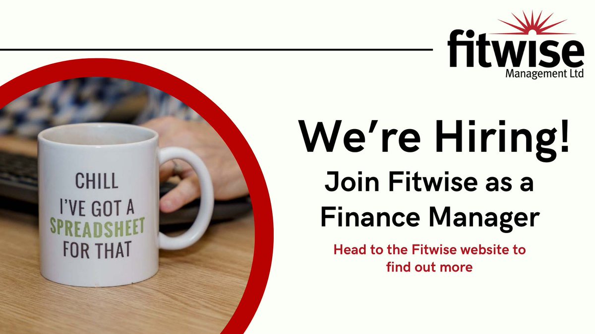 We’re Hiring!

We currently have an exciting opening for an experienced finance professional to join the Fitwise team as a Finance Manager. Head over to the Fitwise Careers page to find out more and apply: buff.ly/3vUDE5P

#Recruitment #FinanceJob #Hiring