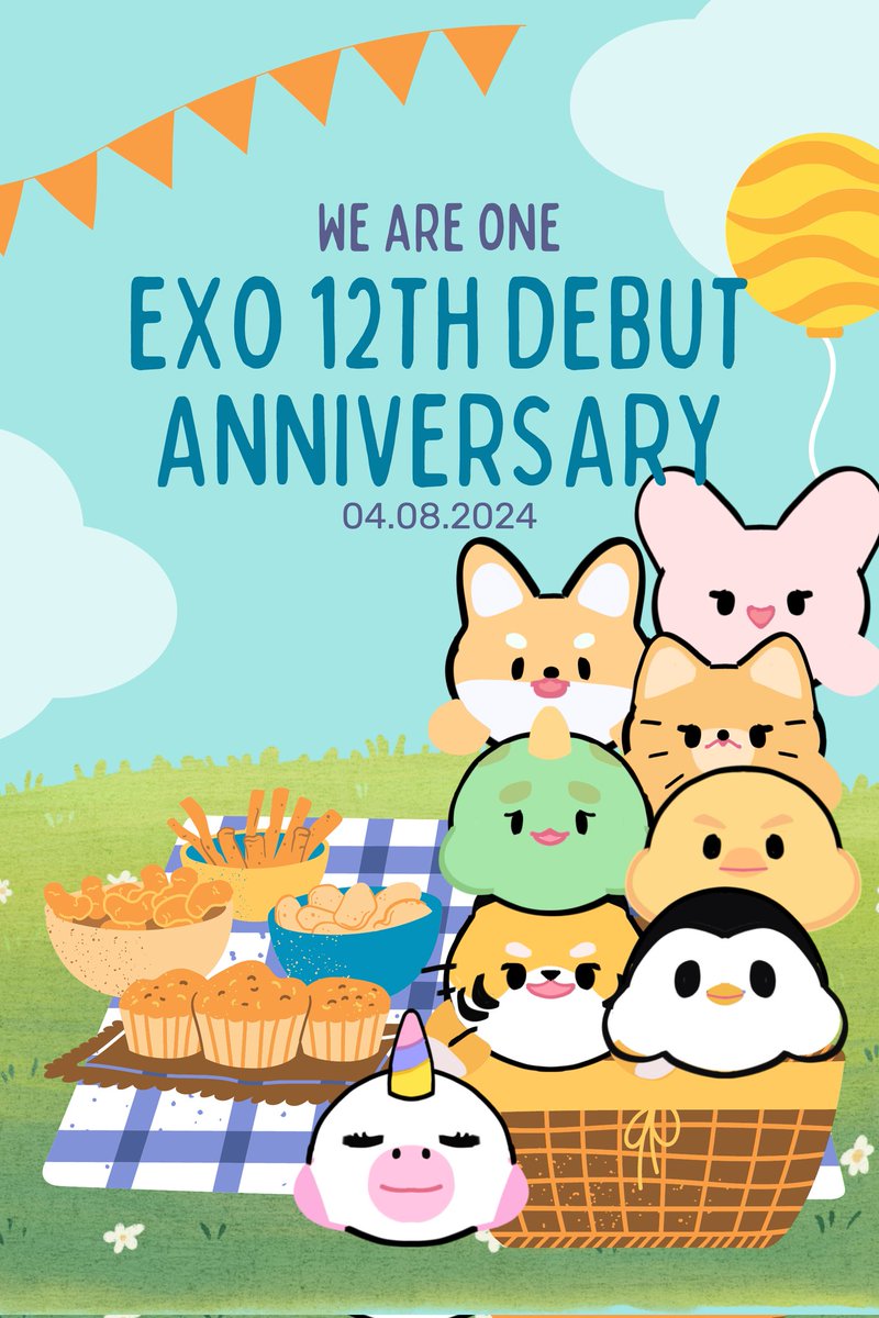 🎉🩷HAPPY 12TH ANNIVERSARY #EXO 🩷🎉

#WithEXOForLife #12YearsWithEXO #EXO12thAnniversary 
#엑소의_눈부신12주년_축하해 
@weareoneEXO