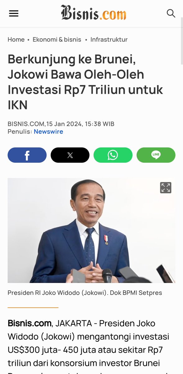 Ini bikin malu enggak sih... Kemarin masalah Ukrania dan Rusia, bohong bahwa Tidak ada Pesan yg dititipkan ke Putin. Sekarang Bohong lagi di bantah sama Brunai.. Kalau enggak ada ikutan investasi IKN.. Jujur baru kali ini loh Presiden Indonesia di bantah begini sama negara lain