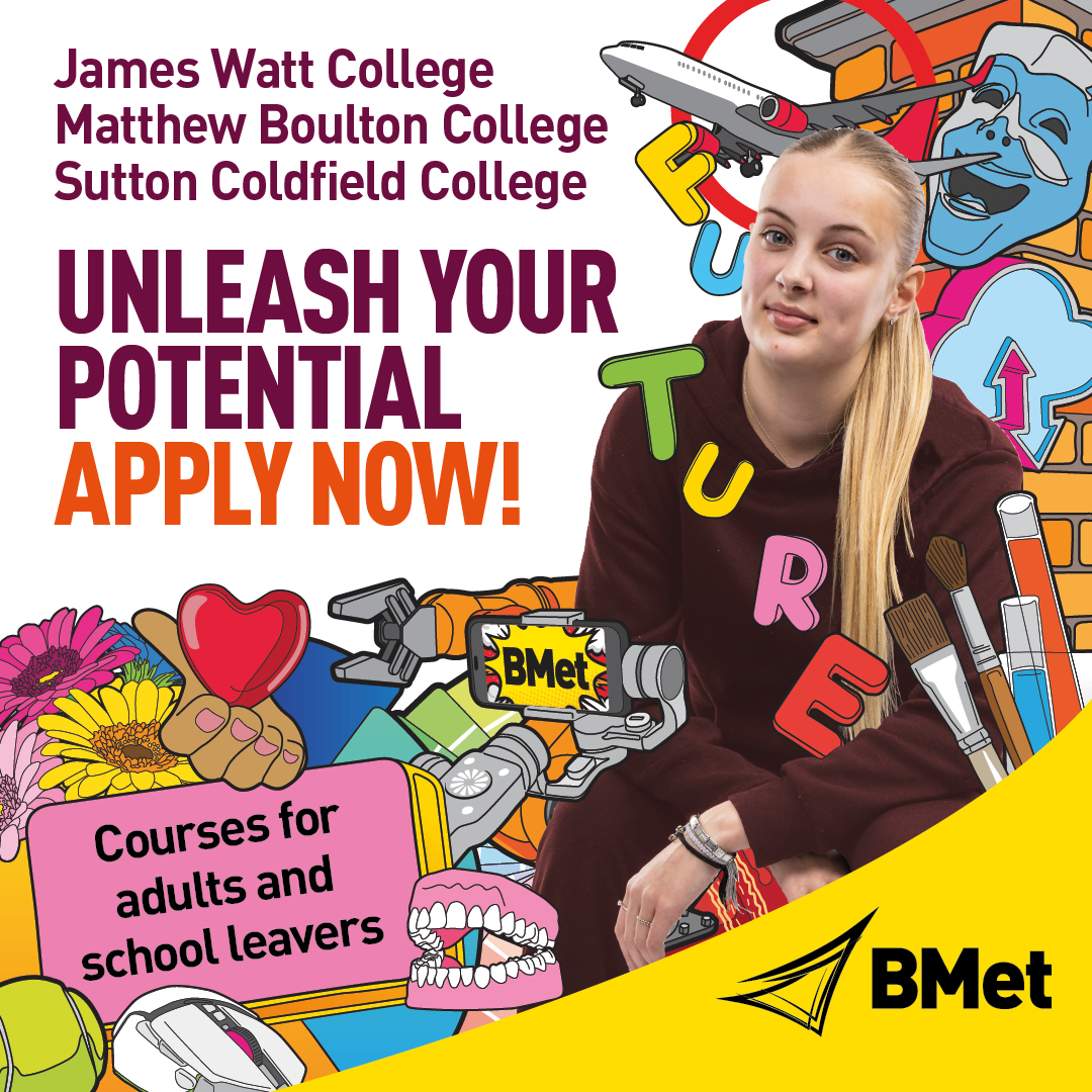 Looking for that next step? We have plenty of courses for you to choose from. Secure your place for September & unleash your potential! BMet.ac.uk/courses #InspiringFutures #RealisingDreams