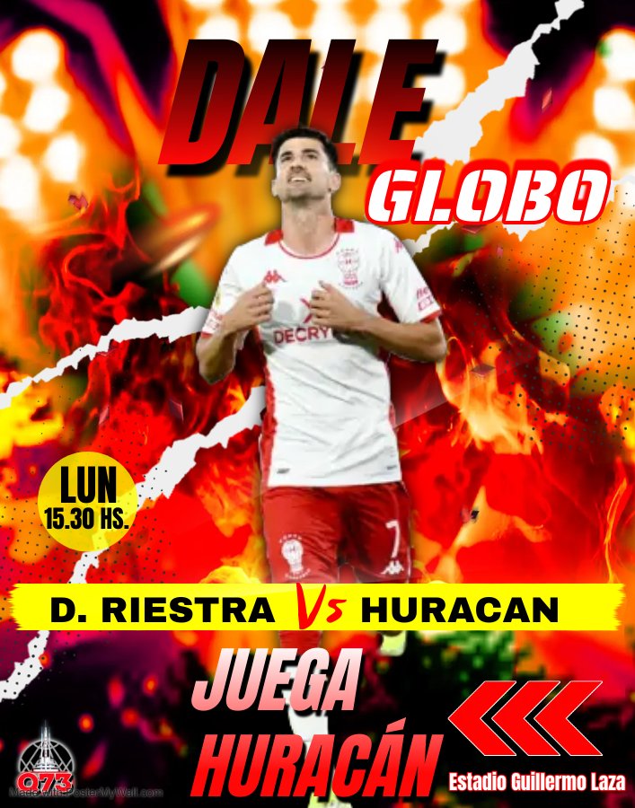 Hoy #juegaHuracán, hay que ganar para sumar puntos para la general.