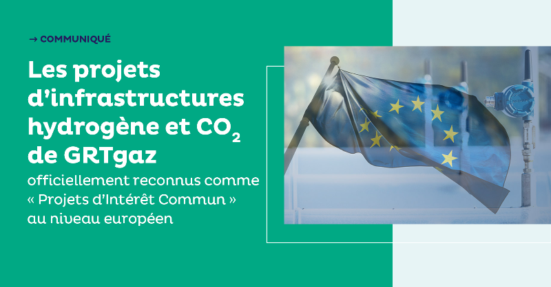 natrangroupe's tweet photo. 🇪🇺 5 de nos projets de transport d'#H2 (#HYFEN, #MosaHYc, #RHYn, #DHUNE et #WHHYN) ainsi que le projet #BarMar au sein du consortium #H2Med ont obtenu la labellisation PIC. 
4 autres projets liés au transport de #CO2 dans lesquels GRTgaz est partenaire ont aussi été labellisés 👇