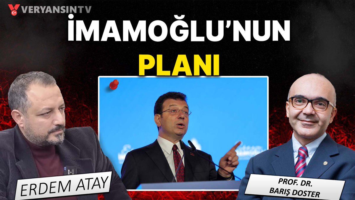 Canlı yayın başladı... Siyaset nasıl şekillenecek? - İmamoğlu'nun planı | Erdem Atay - Prof. Dr. Barış Doster İzlemek için tıkla: youtube.com/live/QRNXyrU1a… @medreyata