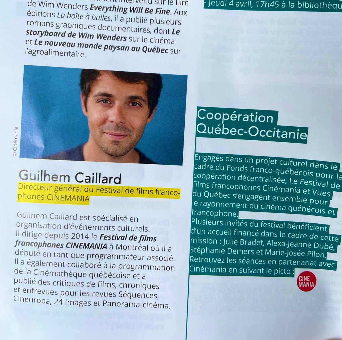 Cette semaine, j’étais heureux de représenter CINEMANIA au Festival <a href="/vuesduquebec48/">Vues du Québec</a> (notre partenaire depuis 2022) pour accompagner sur place 5 films et 3 invités québécois. Félicitations à Pier-Philippe Chevigny qui vient de remporter le Prix du Jury Citoyen pour RICHELIEU 🌟