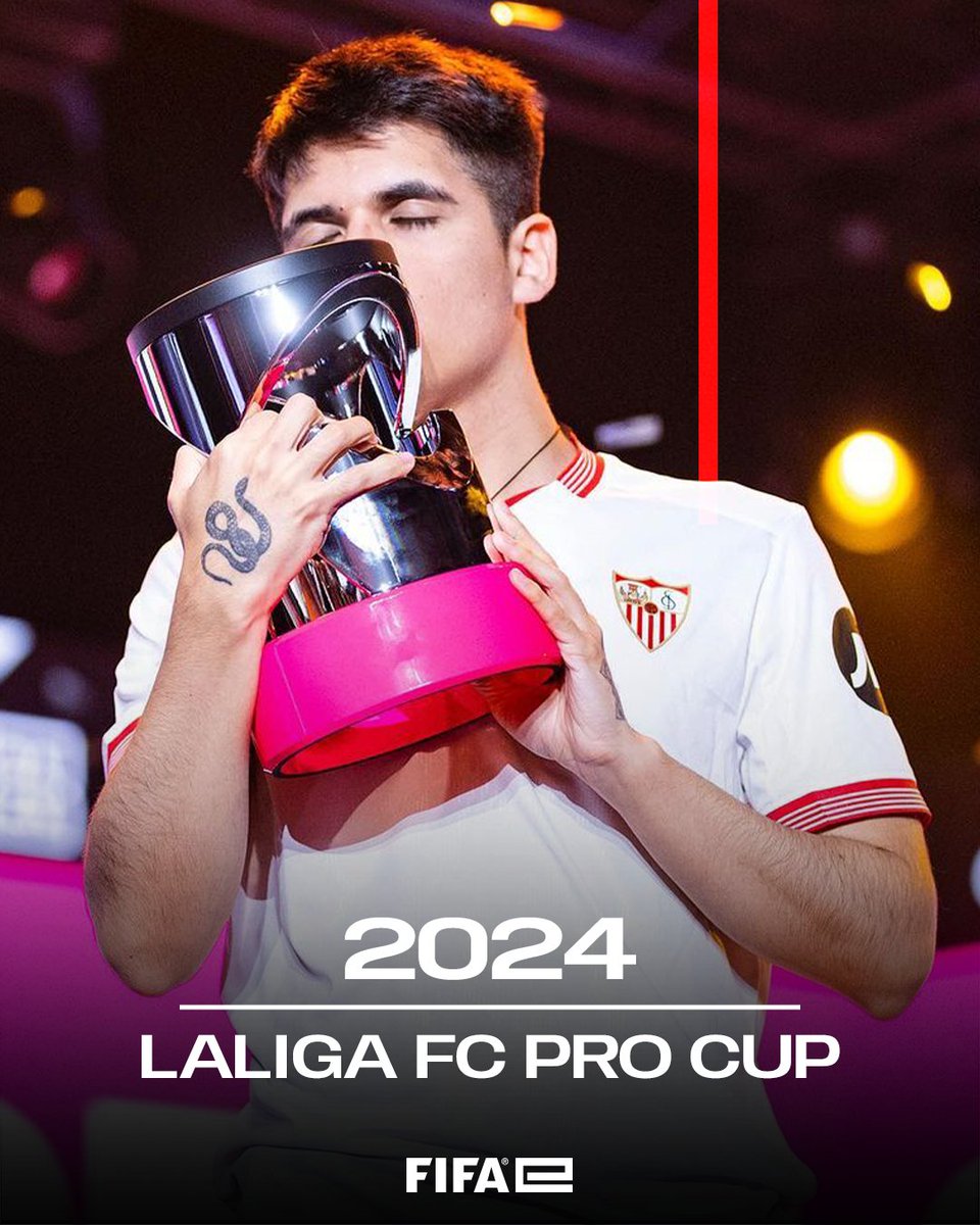 FIFA eClub World Cup 2019 ✅ eChampions League in 2022 ✅ LaLiga FC Pro Cup 2024 ✅ @Nicolas99fc has taken home some new silverware 🏆