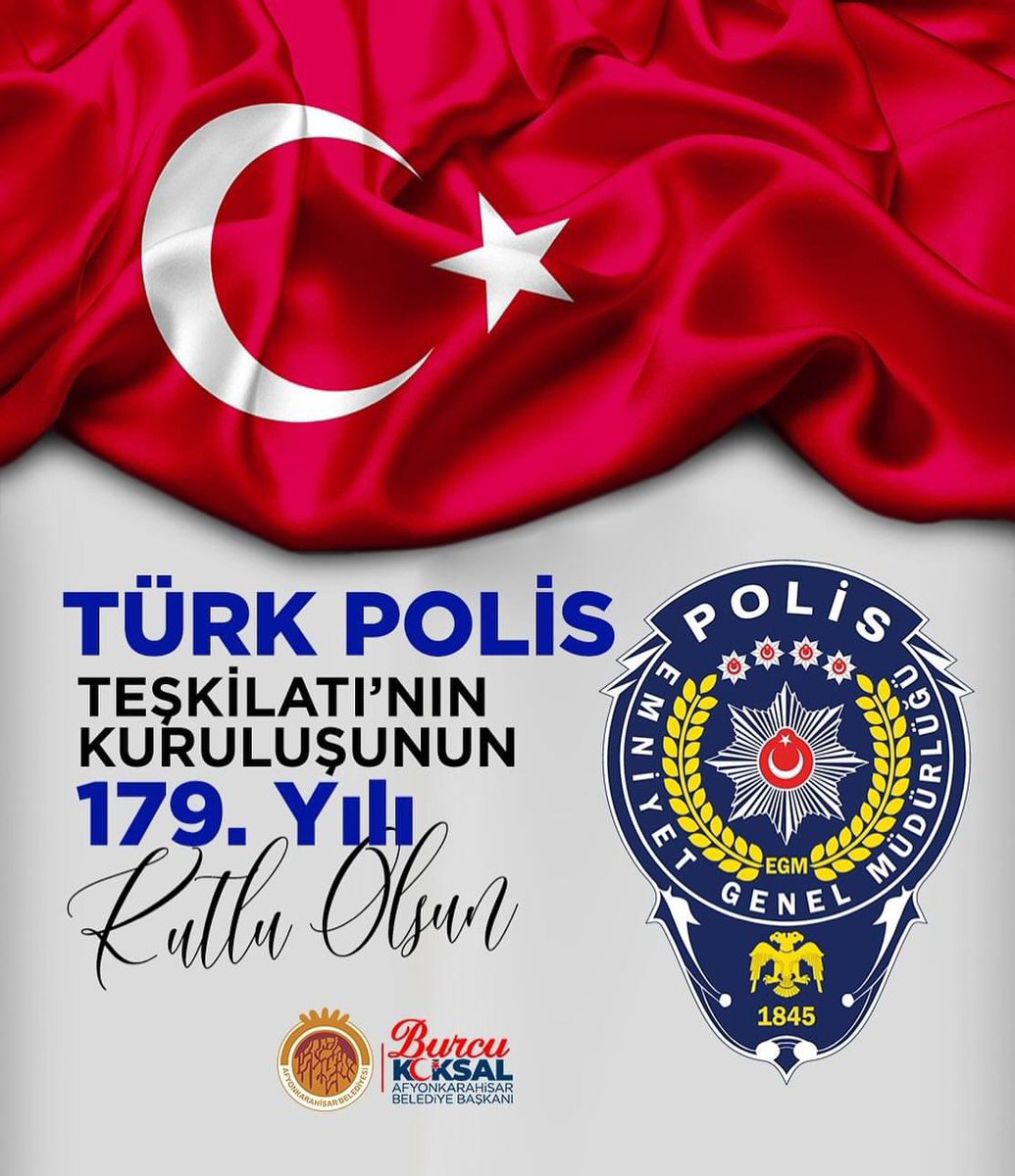 Kahraman Türk Polis Teşkilâtının 179. Kuruluş yıldönümü kutlu olsun 🇹🇷