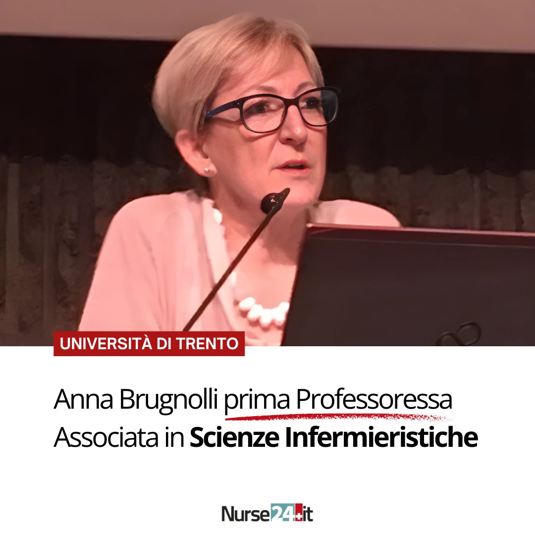 Anna Brugnolli è la prima Professoressa Associata in #ScienzeInfermieristiche presso il Centro Interdipartimentale di Scienze Mediche (CISMed) dell’Università di #Trento. Dal 2011 è Dirigente #Infermiera Responsabile del Polo Universitario delle Professioni Sanitarie dell’APSS.