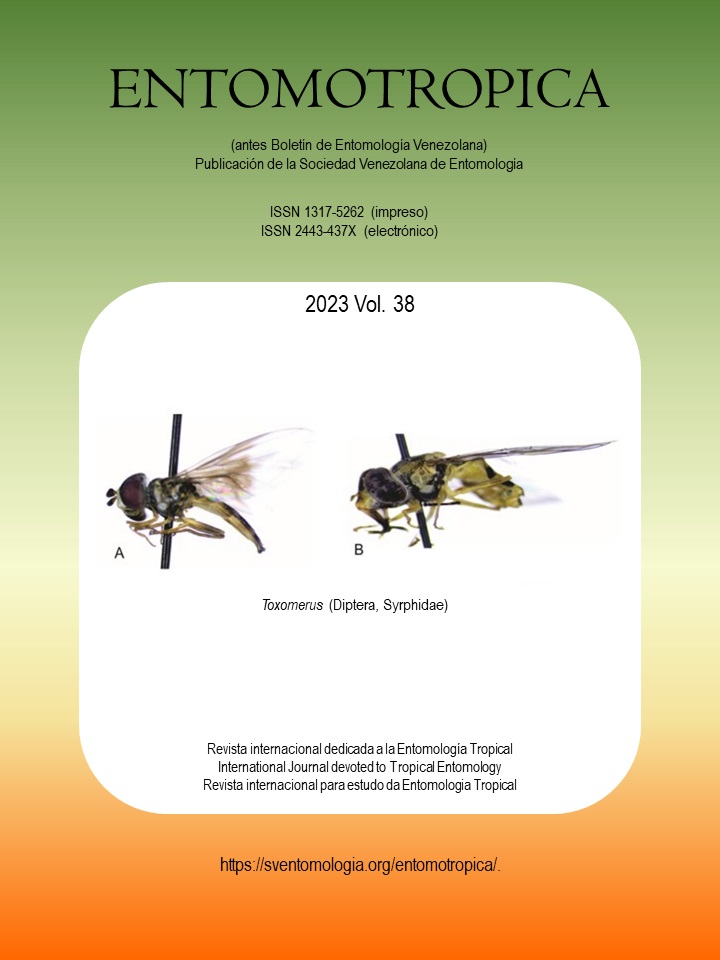 saberucv's tweet photo. #NovedadEnSaberUCV: El equipo editorial de Entomotropica, revista científica oficial de la Sociedad Venezolana de #Entomología y plataforma para la divulgación de los avances científicos en el área, presenta su reciente Vol. 38 (2023) en acceso abierto🔗→ https://t.co/OvL513PAHz https://t.co/tbTdq1TC9Z