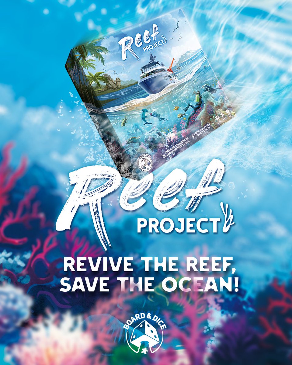 May we have your attention, please?! Our Gen Con 2024 release is coming 🪼 Reef Project is yet another euro game in our portfolio - surprising, isn’t it? 🪸🐟 This time we will take you under the surface of blue waters! We are super excited about this project - who’s with us? 🌊