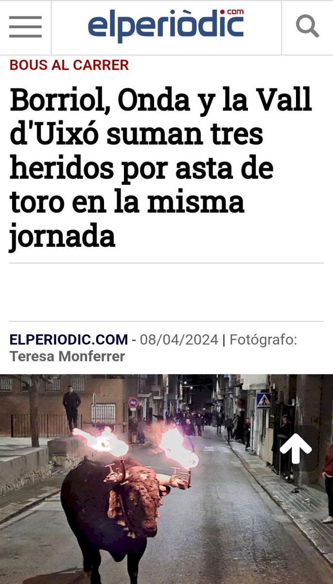 La #sanidadpública de la Comunidad Valenciana está asumiendo todos los accidentes por imprudencia.

Entra a noesmicultura.org y firma en tu lugar más cercano por la desprotección de la tauromaquia. 

Háblame también para preparar la protesta de agosto en #Alfafar.