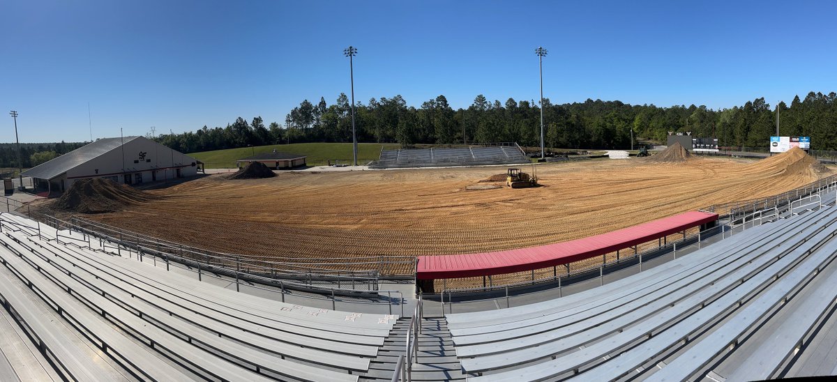 Construction has officially started at Spanish Fort High School. The Toros are getting a dual fiber artificial turf system, focused on aesthetics and durability. The existing 8-lane running track will be resurfaced with Rekortan BSS synthetic track surfacing.