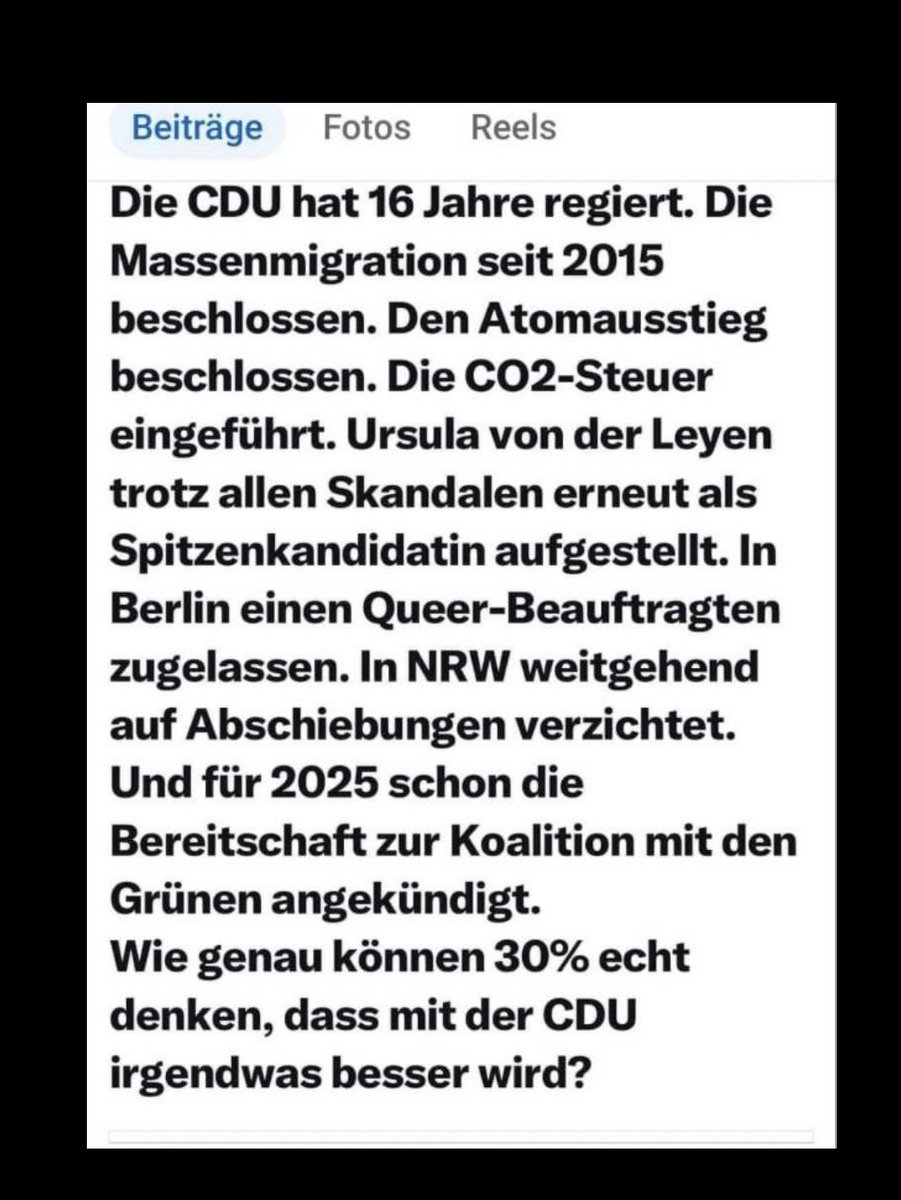 #CDU ist nur ohne einer #Koalition mit den #Grünen wählbar 🤷🏻‍♀️❗️