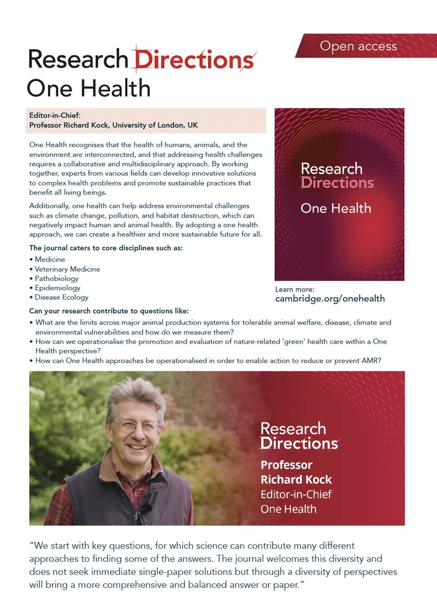 Attention attendees of @SkollFoundation #SkollWF! Check out our flier below to find out more about our journal, #RDOnehealth, and connect with Editorial board member @gmisinzo to find out more about the journal and how to submit your results in response to our questions…