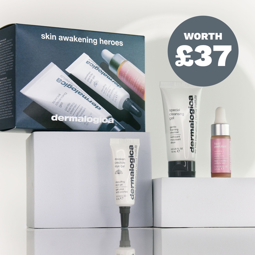 ✨️ Save 15% off Dermalogica for a Limited Time Only! ✨️ PLUS FREE Dermalogica Skin Awakening Heroes Mini Kit Worth £37 with a £90 spend on Dermalogica! #Dermalogica #FlashSale #TheDestinationforDermalogica #BeautyFlashUK