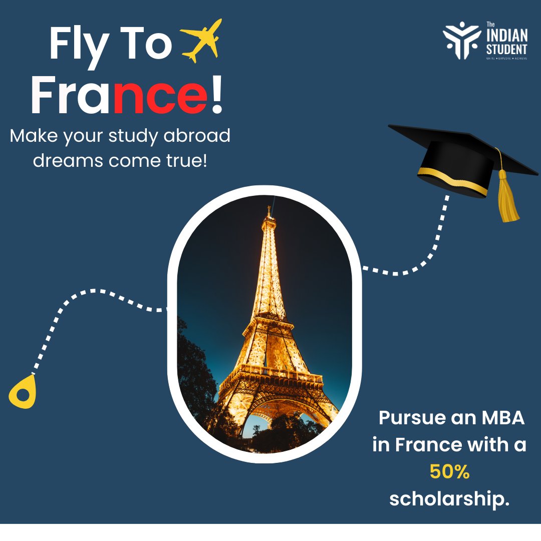 Seize this chance to elevate your career prospects and broaden your horizons. #France welcomes you with open arms and boundless opportunities. Don't let this opportunity slip away – leap, and embark on your #MBA journey in France today!

#TheIndianStudent #StudentCommunity