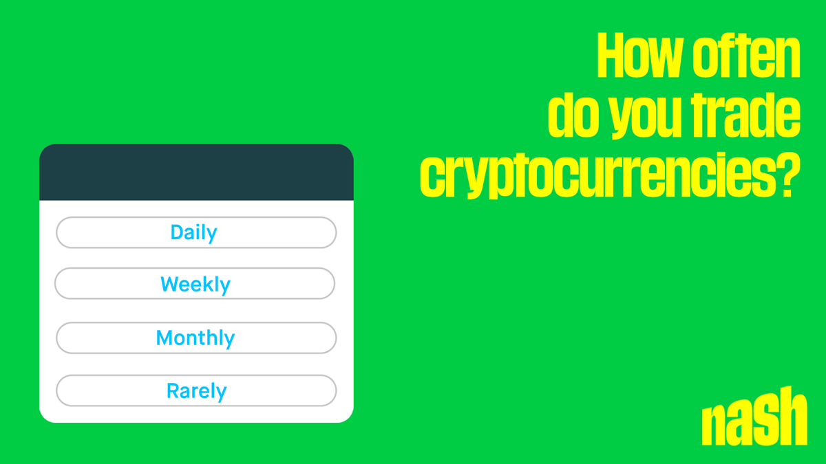 📊 Dive into the world of crypto trading and let us know your frequency! Whether you're a daily trader, a weekly strategist, a monthly analyst, or someone who prefers to dip their toes in the market rarely, we want to hear from you! Share your trading rhythm in the comments below