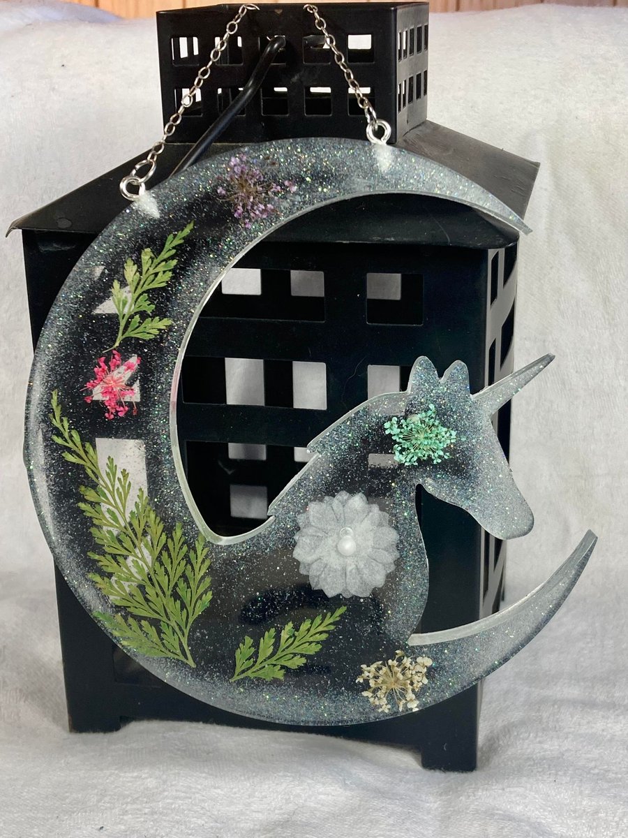 Katyjuneful's tweet photo. Crescent Moon Unicorn Resin Sun Catcher, Wall Hanging #unicorn #moon #suncatcher #resinart   
 https://t.co/FJPiZl0yW6 https://t.co/ivCCnVuwAU