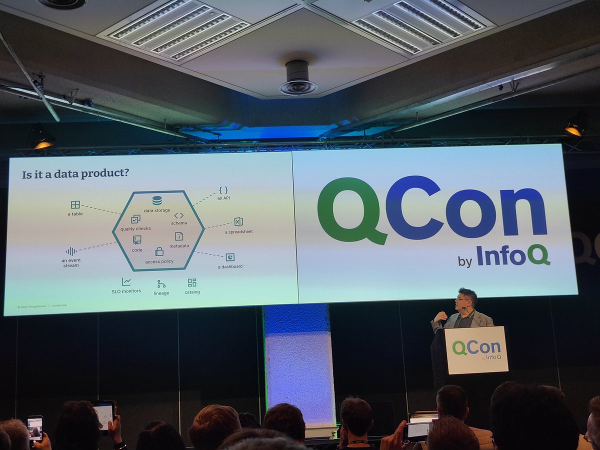 I really enjoyed <a href="/dtsato/">Danilo Sato</a>'s talk on data products, let's get defining! #QConLondon