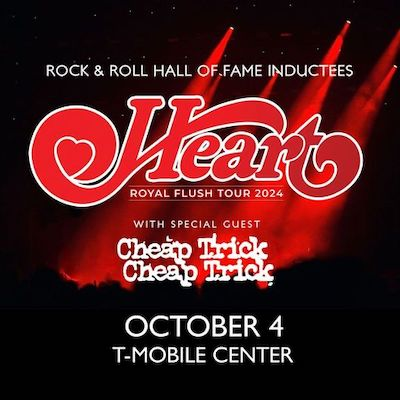 Any time you hear KC 102.1 play Heart & Cheap Trick back-to-back this week, call us at 816-984-1021 for your chance to win tickets to their show at @tmobilecenter!
#KansasCity #Heart #CheapTrick #RoyalFlushTour