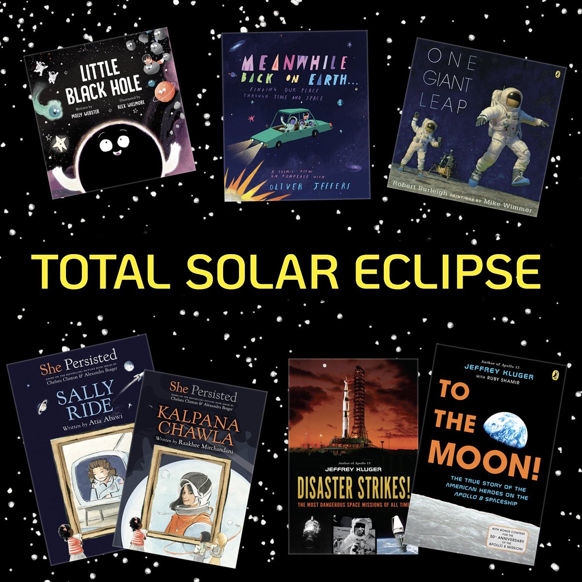 🌄 Whether or not you're in the path of today's #SolarEclipse, enjoy these books to remember just how amazing our universe is! ☀️