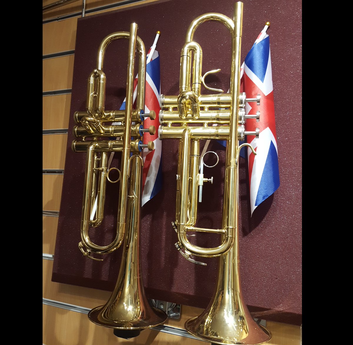 BoothsMusic's tweet image. Have a look at this pair of beautiful Besson trumpets. 👀🎺 They are both quality and play brilliantly. Please feel free to call down and see us in the shop to have a closer look or a try. #trumpets #brassinstruments #besson #bessontrumpet #musicshop #music #bolton #est1832