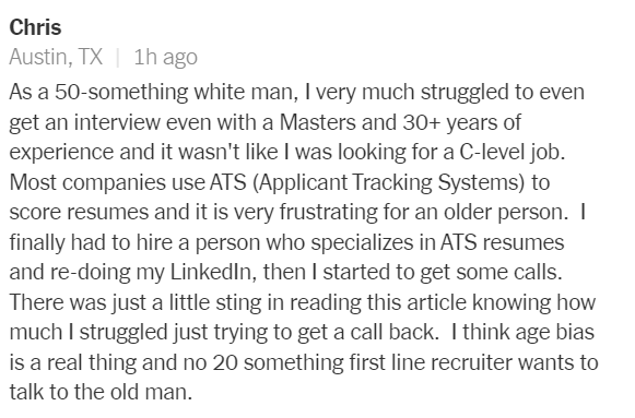 Chris in Austin vs The Ageist ATS https://t.co/xDJ9AVXeU9 https://t.co/pNSsrqgUtZ<a href="/tag/recruiting"class="tags"><span>#recruiting</span></a><a href="/tag/recruitment"class="tags"><span>#recruitment</span></a>