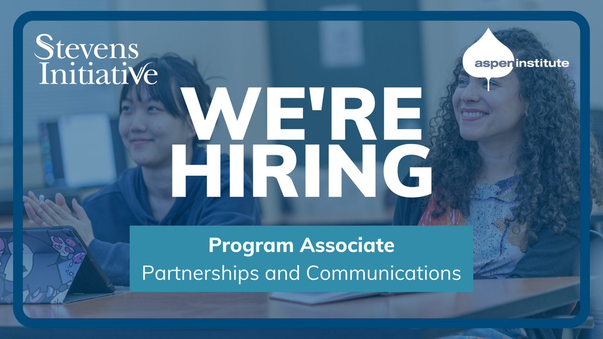We’re #hiring! ​​We’re seeking a program coordinator to join our team in Washington, DC, as we raise awareness and build support for virtual exchange through partnerships, events, engagements, and activations. aspeninstitute.hrmdirect.com/employment/vie…