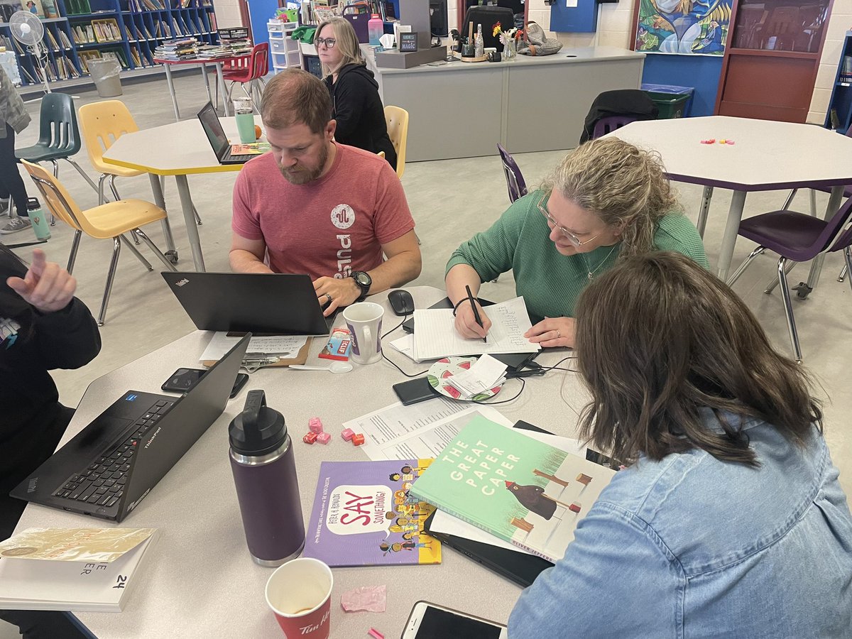 As part of the professional activity day, St. Dominic educators are learning how students process language in a four-part processing model. #syntaxparty #beingcreative #pvnclearns