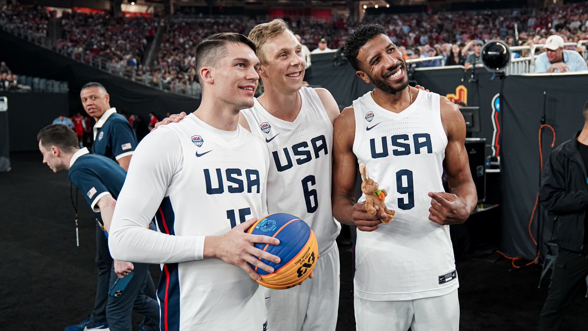 Olympic prep. @mad9ox helped the #3x3MNT defeat Puerto Rico 16-8 in an exhibition at the @MFinalFour over the weekend! #MakeShots 🐯🏀