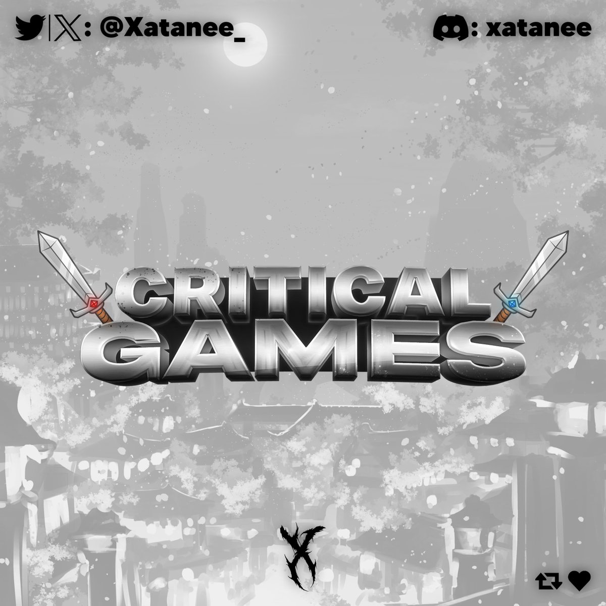 ✨Commission for Critical Games⚔️

📩DM me for order on:
Discord - xatanee
Twitter/X - @Xatanee_

❤️+🔁appreciated!

#ROBLOX #Robux #RobloxStudio #RobloxDev #RobloxArt #RobloxLogo #RobloxLogos #RobloxGFX #RobloxCommission #Commission #Graphic #GraphicDesigner #ForHire #Logos #Log