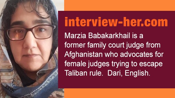 🗞️@MayaOppenheim vividly captured the plight of #Afghan women judges trapped in hiding, hunted by #Taliban in @Independent . independent.co.uk/asia/south-asi… Qazi @marziababakarkh seeks sanctuary for them. @Interview_Her in Dari, English. UK based. interview-her.com/speaker/marzia…