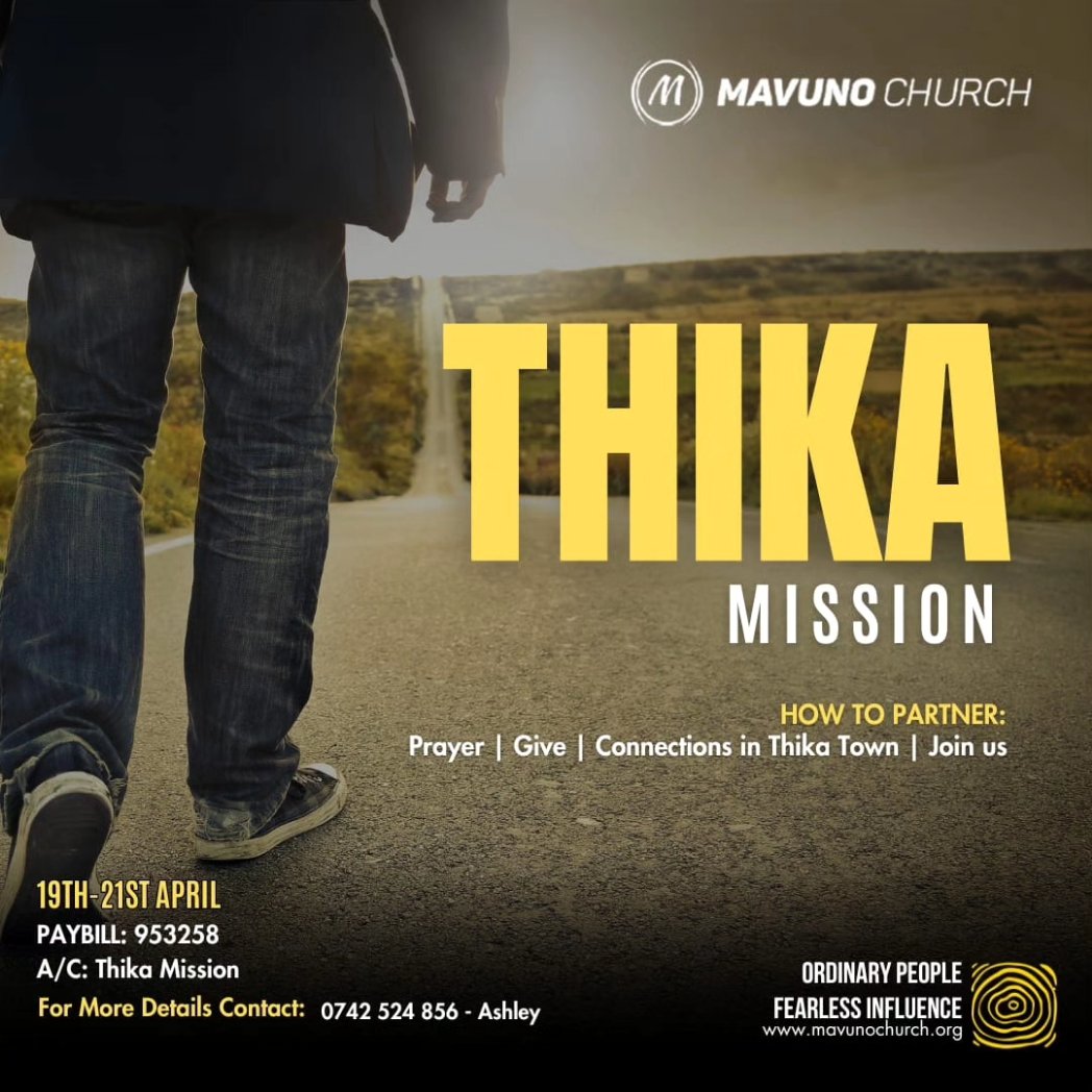 MavunoChurchKRd's tweet photo. ๐ฃ๐ฃ April is also #MissionMonth for Mavuno Church!๐๐ฝ
As the #MavunoLifewayNetwork๐ฉต๐๐ฉต๐, our missions will be in Thika and Migori from the 19th to 21st April 2024.
#MavunoChurchMissions
#ThikaMission
#MigoriMission
#UnshakeableFaith
#FearlessInfluencers https://t.co/O6XOi2uI8N