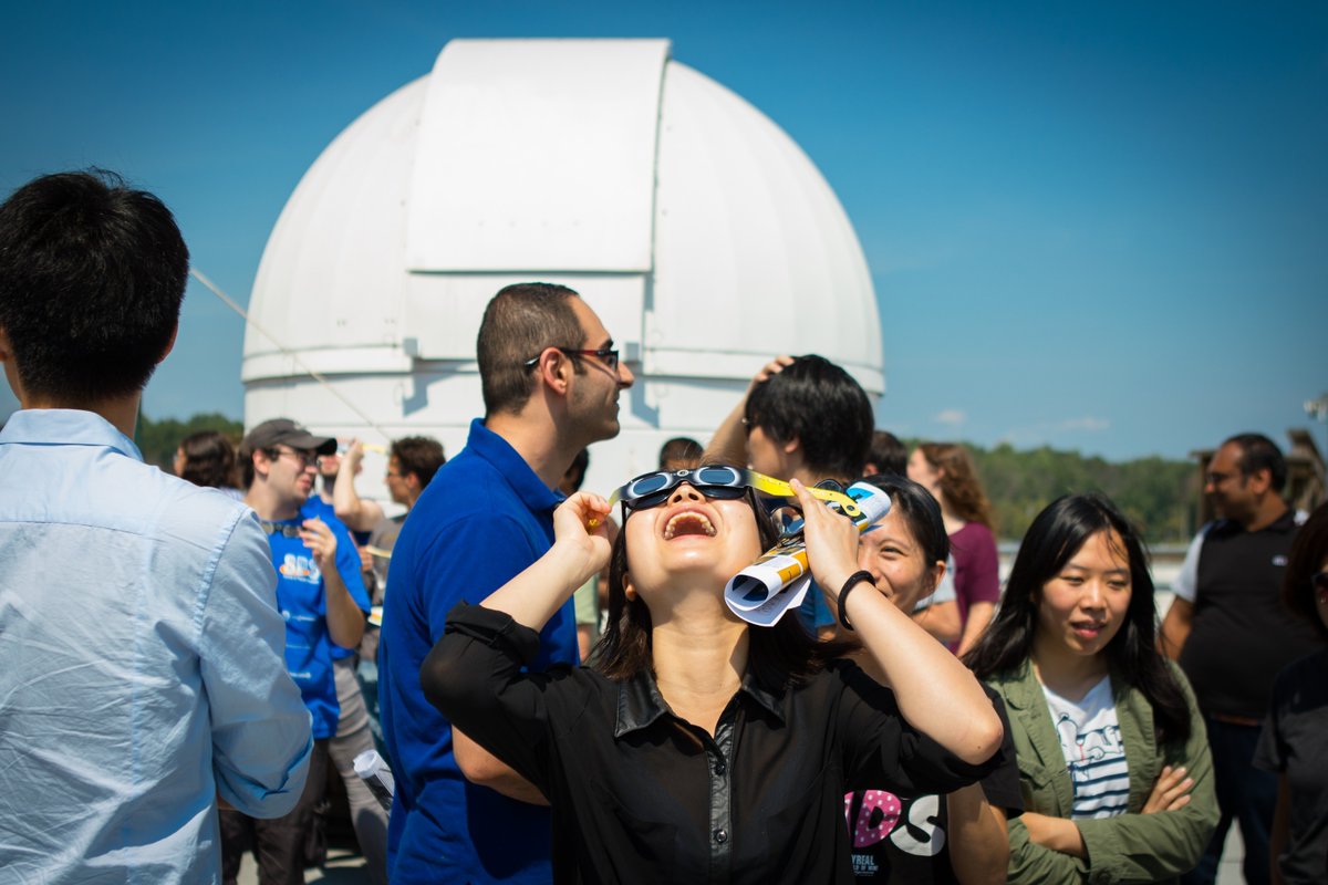 Happy Eclipse Day, #UBuffalo! ☀️🌝 Reminder: all in-person classes are canceled today. Get those glasses ready and let's hope the clouds clear up! #UBSPHHP