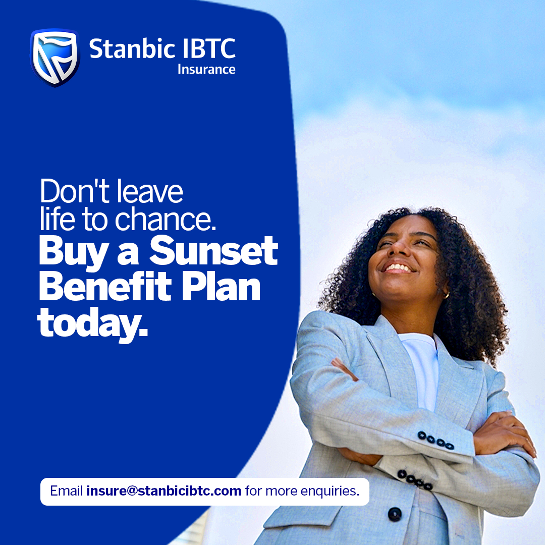 We know life happens, but you can be one step ahead with a Sunset Benefit Plan.​ Email insure@stanbicibtc.com to know more.​ #StanbicIBTC