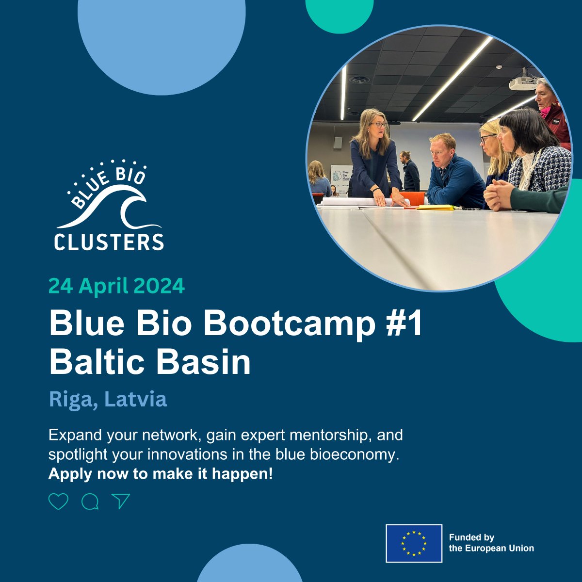 💥APPLICATIONS CLOSE TODAY💥

➡️ #Startup or #SME in the #bluebioeconomy? Apply for the first #BlueBioBootcamp! Propel your innovative solutions in Estonia & Lithuania to success & access mentorship opportunities 🌊🚀

 🔗bluebioclusters.eu/bluebiobootcam…

  #BlueBioClusters #BlueBioTech