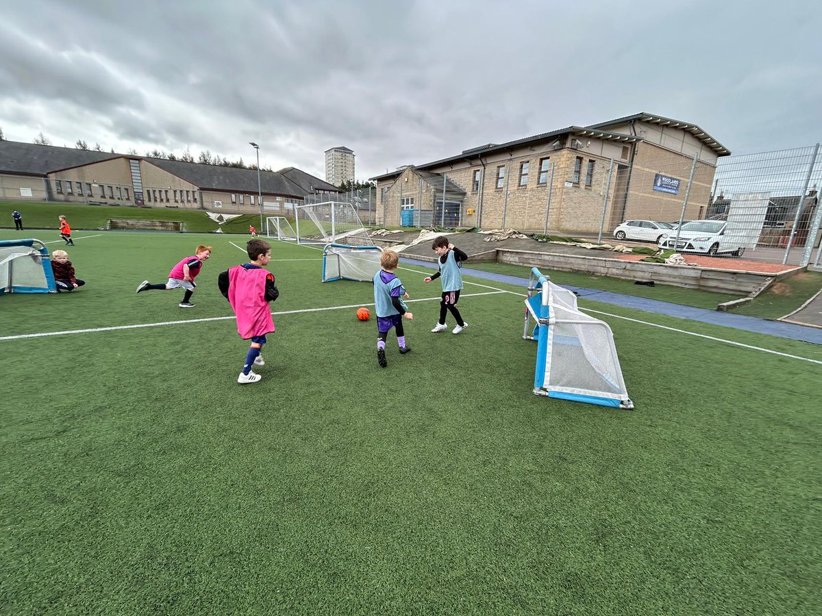 Great start to the second week of the Easter holidays with @scottishgas holiday programme at the Community Pitch and our main football camp at Woodlands⚽