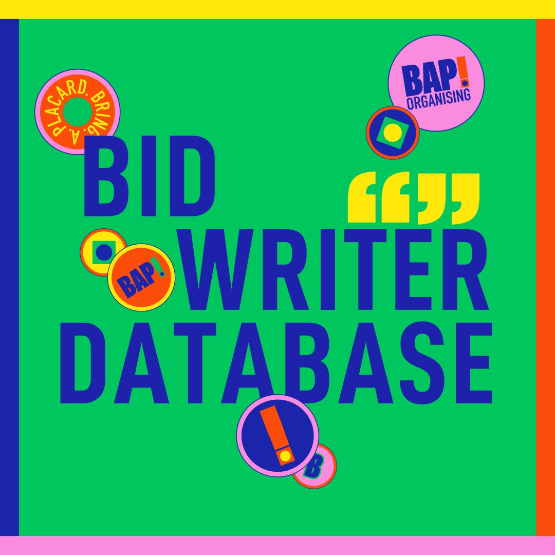 It’s been a while since we shouted about the database we started to help connect bid writers and those who need them. To pop yourself on the database or to look for a bid writer who may fit your brief, check out the links below: