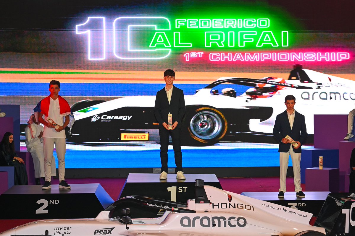 AMGPCO's tweet photo. From thrilling track battles to heart-pounding victories, Federico Al Rifai dominates the F4 Saudi Arabian Championship series with unmatched skill and determination! 🏁🏆

#racing #race #motorsport https://t.co/TmyHs4Q8ca