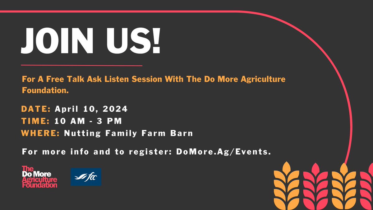 🌾 Radisson Farmers & Community, join us for the 'Talk Ask Listen' workshop! 📅 April 10 📍 Nutting Family Farm Barn, 4 miles west of Radisson on Road #404 ⏰ 10 AM - 3 PM CST This half-day interactive workshop, designed by farmers for farmers, focuses on mental health…