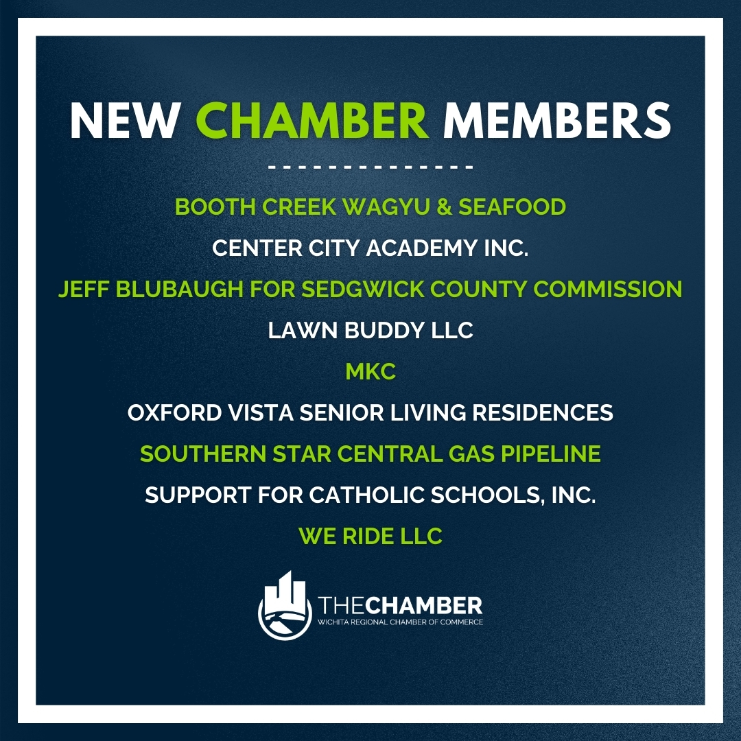 It's New Member Monday! Please help us welcome our newest members of the Wichita Chamber. Keep these new members, and all Chamber members, in mind next time you are ready to do business. Find these businesses and more on our online business directory.