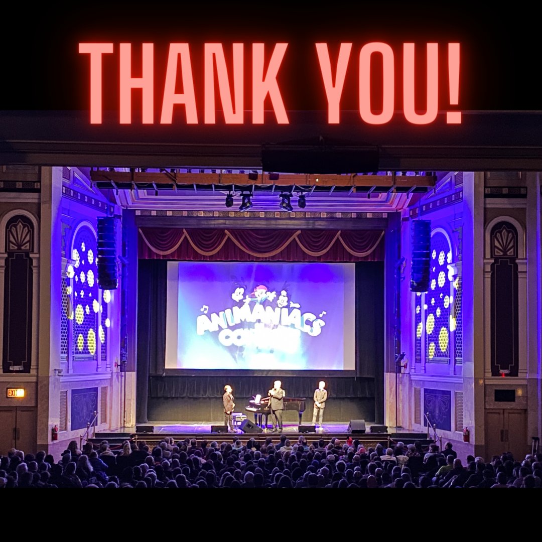 Thanks for coming to see Animaniacs in Concert! We have a few more shows on our tour!! Make sure to come on out and see us before the tour is over!! ❤ Tag your local Animaniacs fans 🎟️Grab tickets for you and your crew HERE-> AnimaniacsLive.com