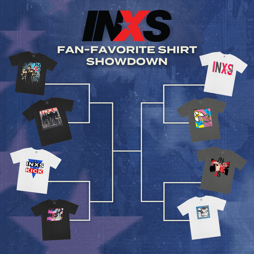 Get ready to rock your new favorite band tee 🤘 Join the Fan Favorite Shirt Showdown and cast your vote in IG stories to decide on the best design from the INXS archives. The winning tee will be available for purchase, so vote now: instagram.com/officialinxs/