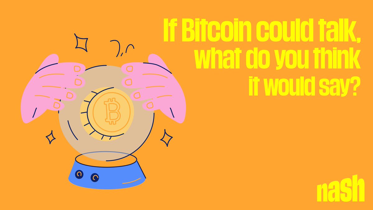 If Bitcoin could talk, imagine the tales it'd tell! From humble beginnings to global fame, it'd share its journey through finance, tech, and beyond. What would #Bitcoin say? Share your thoughts! ⚡️💬✨ Explore #crypto possibilities at nash.io⚡️ #CryptoJourney
