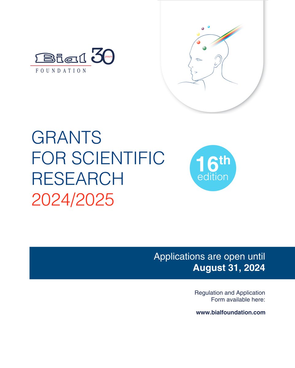 📣 The applications for the #BIALFoundation’s Grants for Scientific Research 2024/2025, in the areas of #psychophysiology and #parapsychology, are open. 🔬 The applications approved will be granted with a maximum of 60.000 Euros. Learn more here👉 bit.ly/BF_GrantsProgr……